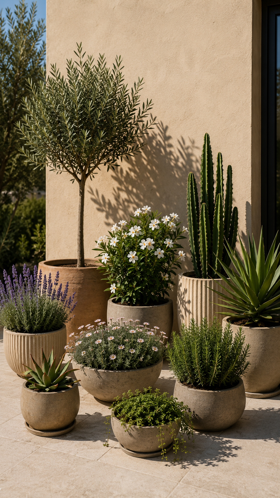 Grøn plante i et moderne hjem